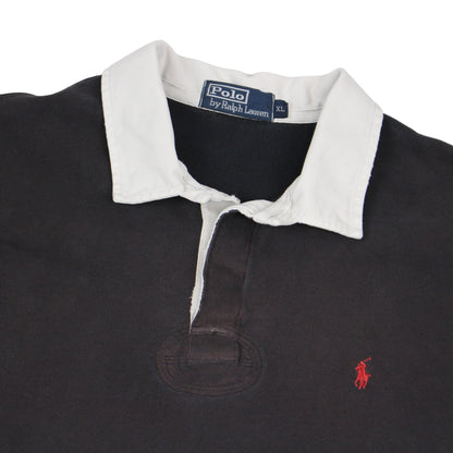 00s Polo Ralph Lauren Grey Rugby Shirt (XL)