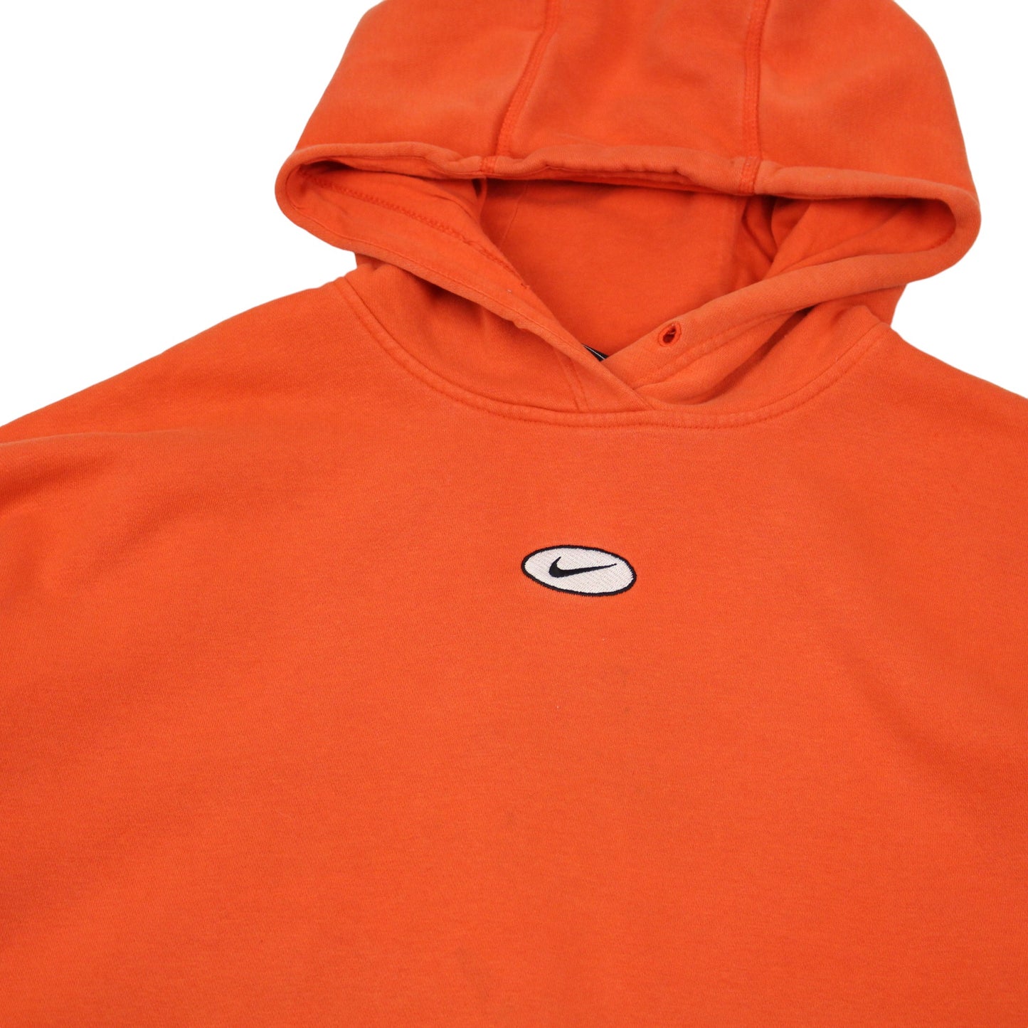 Nike Orange Embroidered Hoodie (L)