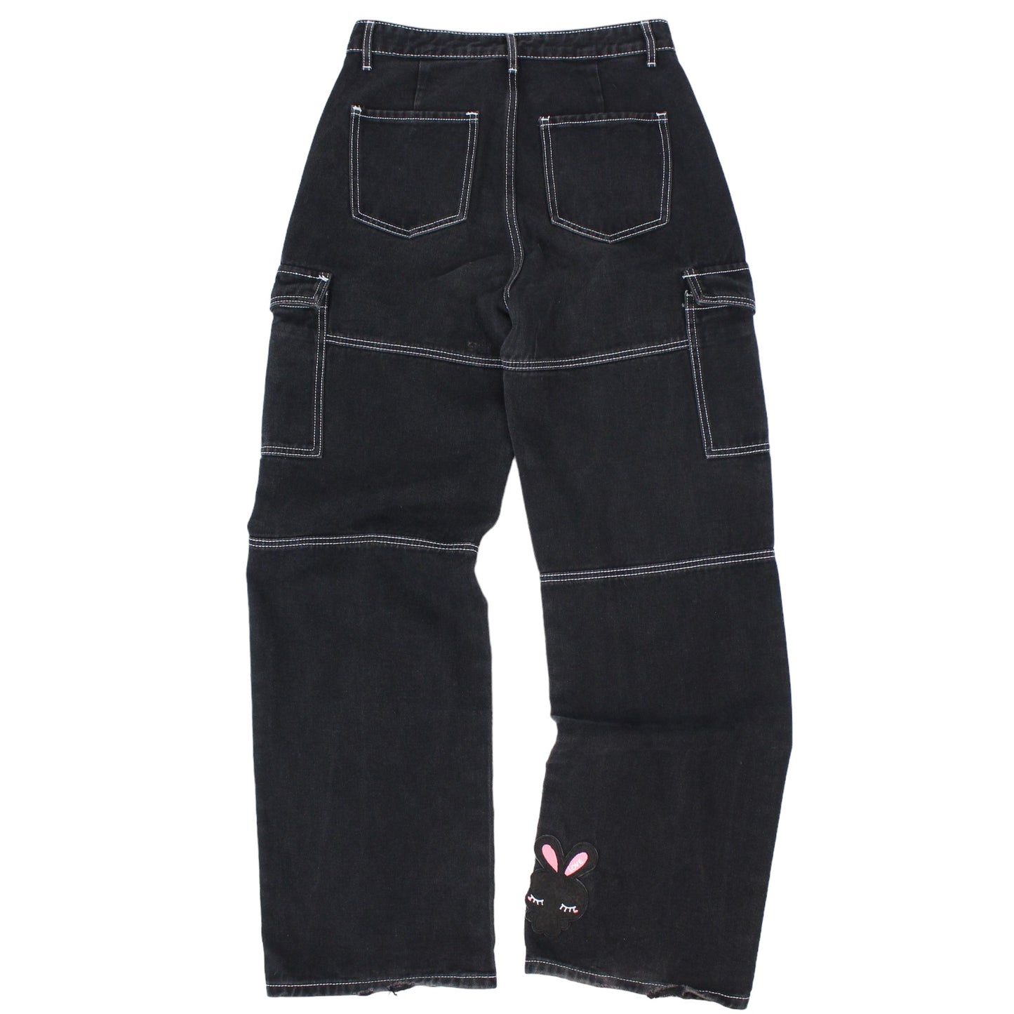 Black Denim Straight/Baggy Jeans (W28" X L33")