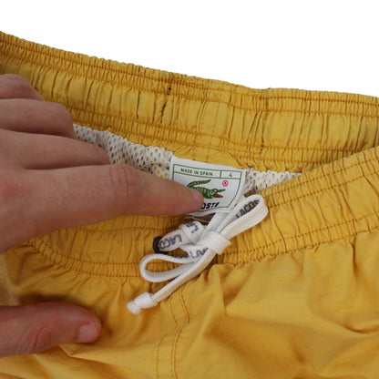 00s Lacoste Yellow Swim Shorts (S)