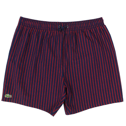 Lacoste Navy/Red Swim Shorts (S)