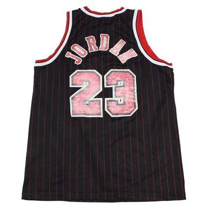 90s Chicago Bulls Nike #23 Jordan Black Jersey (L)