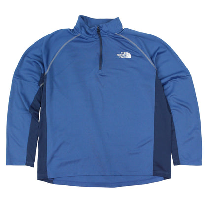 The North Face Blue Polyester 1/4 Zip (M)