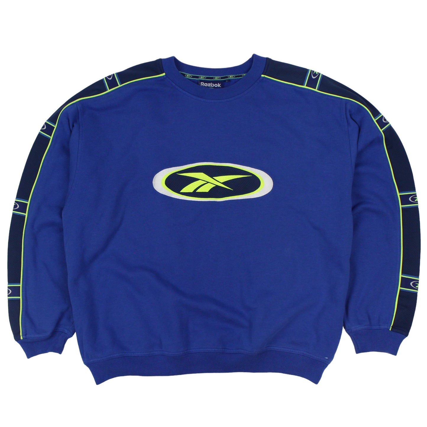 00s Reebok Blue Embroidered Sweatshirt (L)