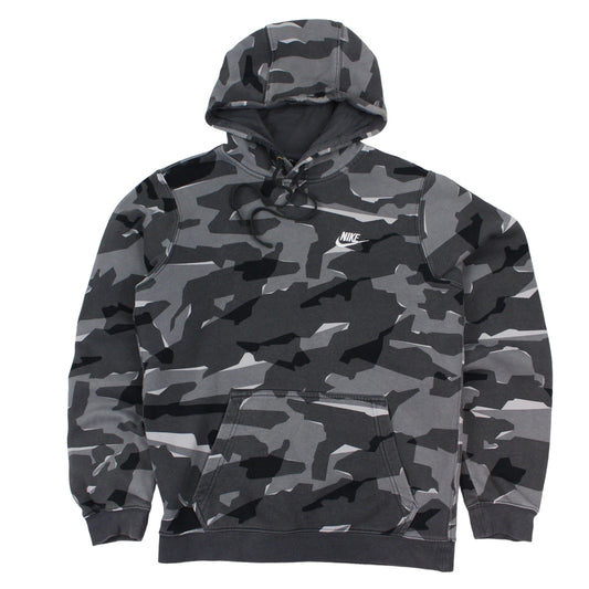 Nike Grey Camo Embroidered Hoodie (S)