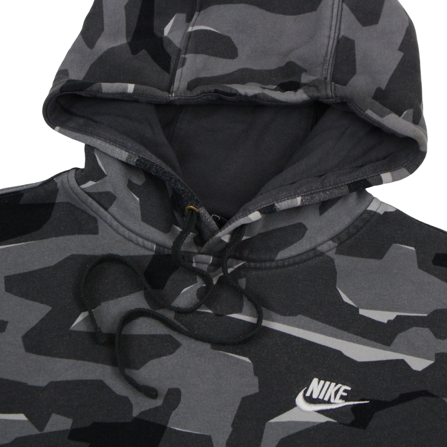 Nike Grey Camo Embroidered Hoodie (S)