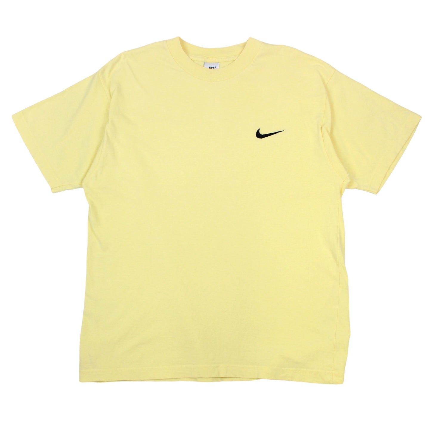 90s Nike Yellow Embroidered T-Shirt (M)