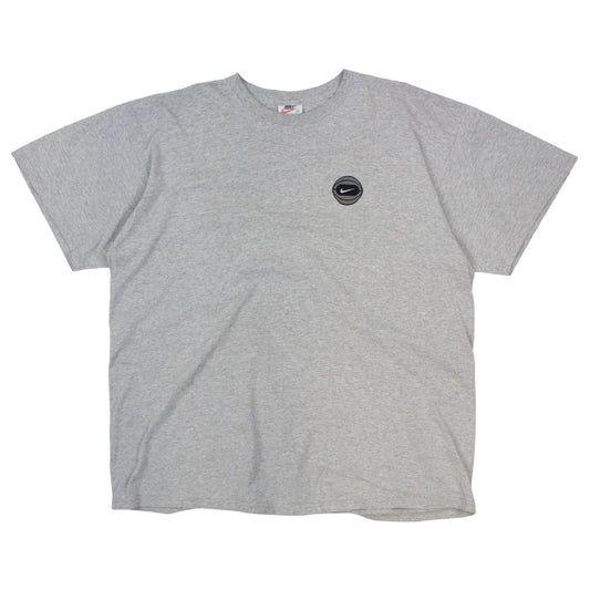 90s Nike Grey Embroidered T-Shirt (XL)