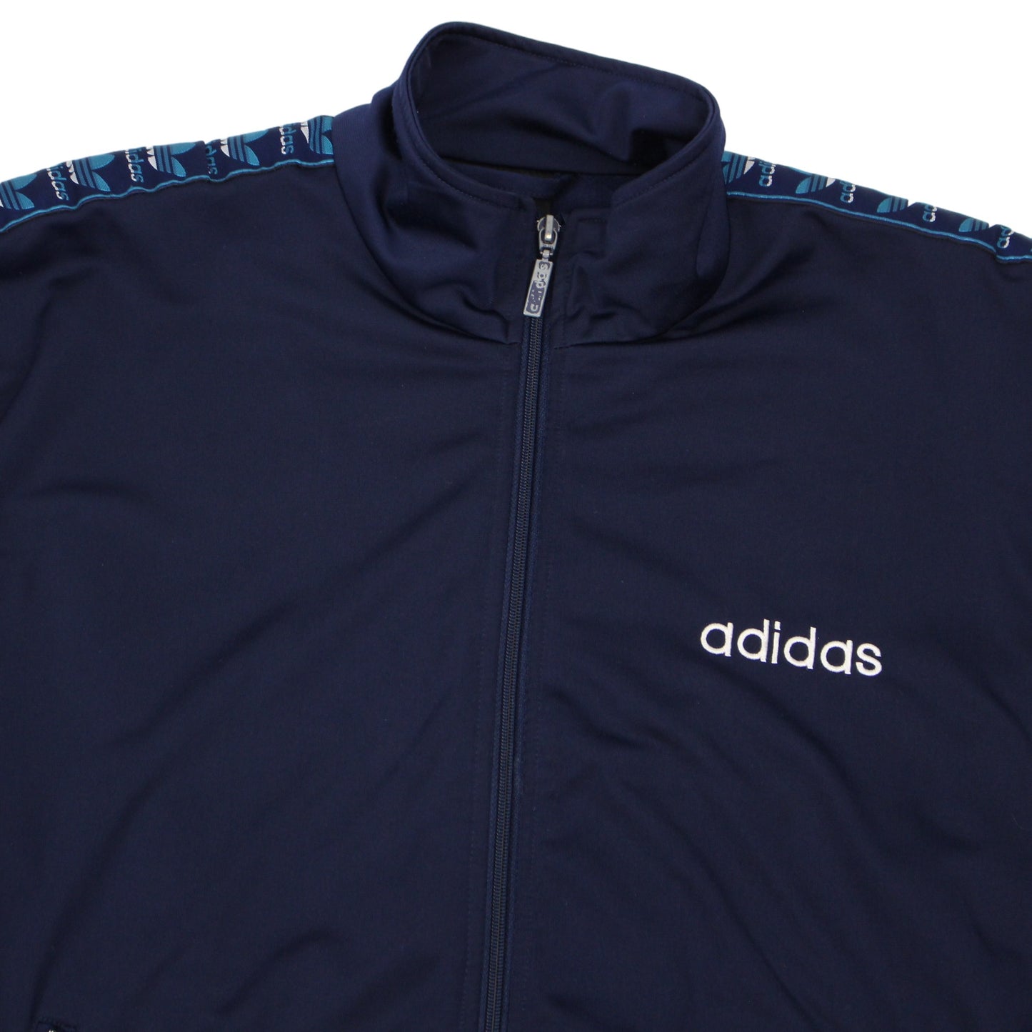 90s Adidas Navy Track Jacket (L)