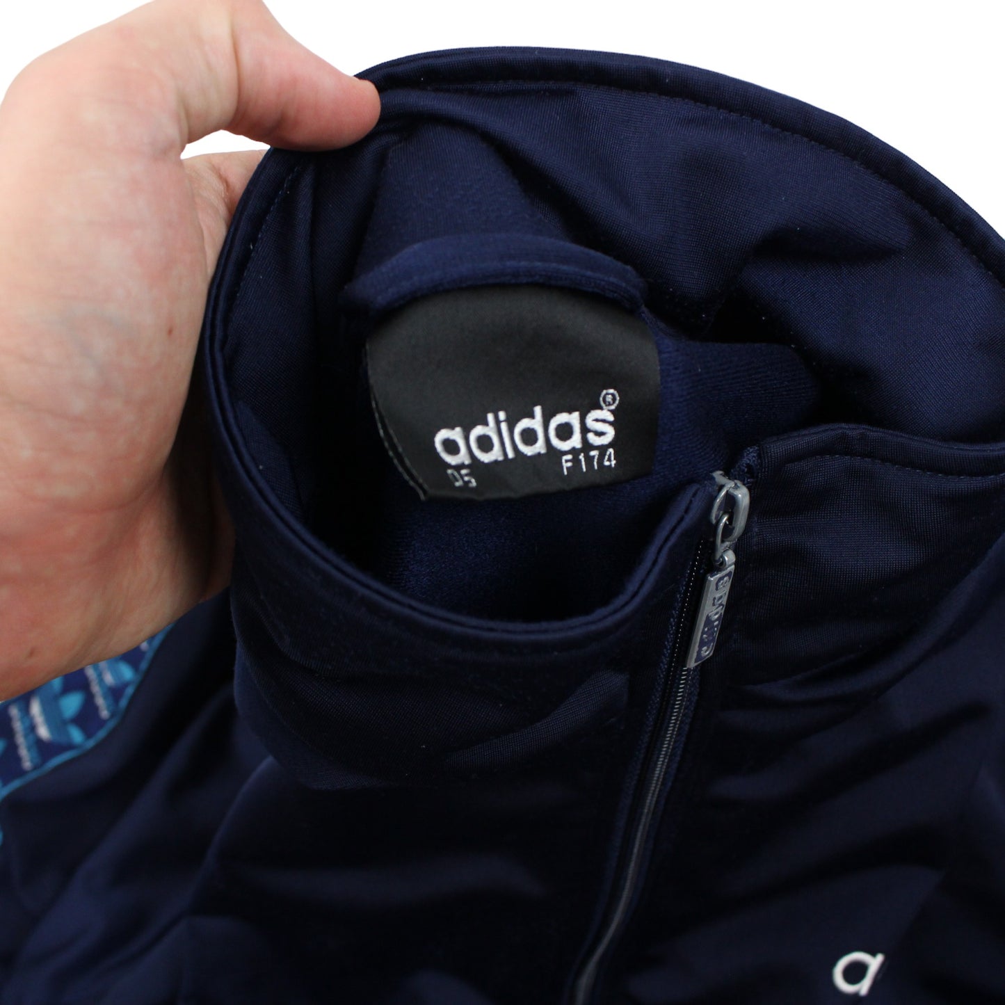 90s Adidas Navy Track Jacket (L)