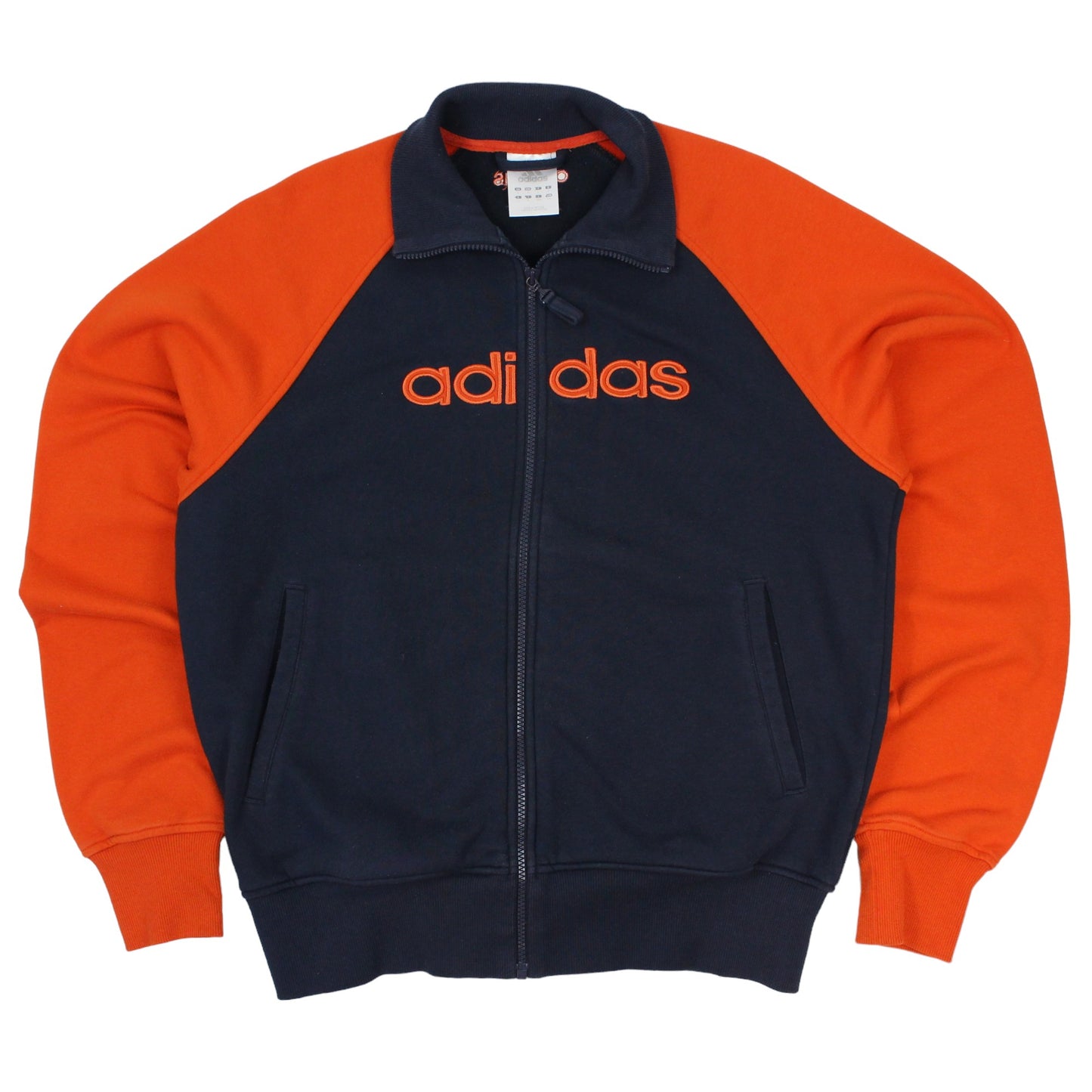 00s Adidas Navy Cotton Track Jacket (L)