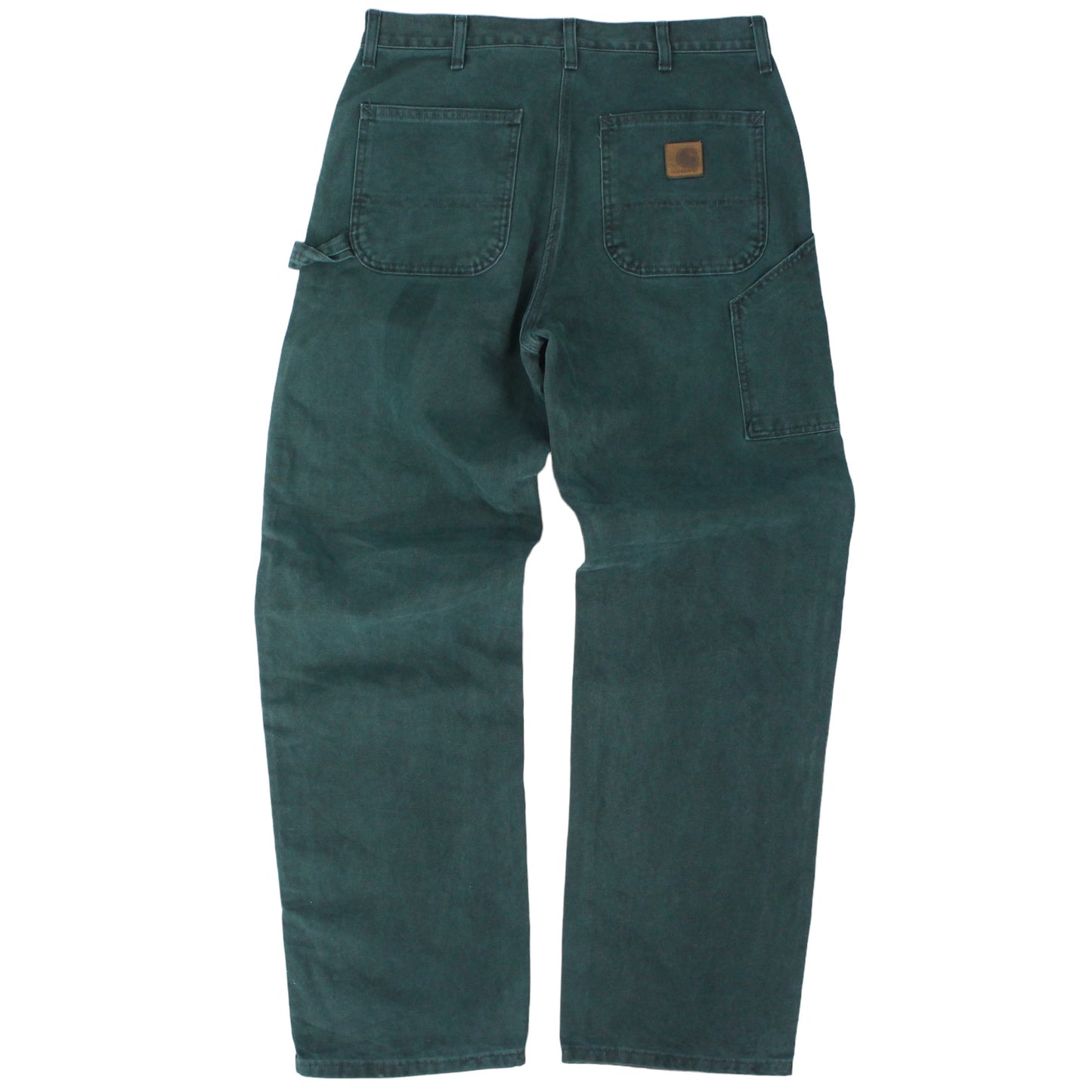 90s Carhart Green Relaxed Heavy Work Trousers (W36" X L34")