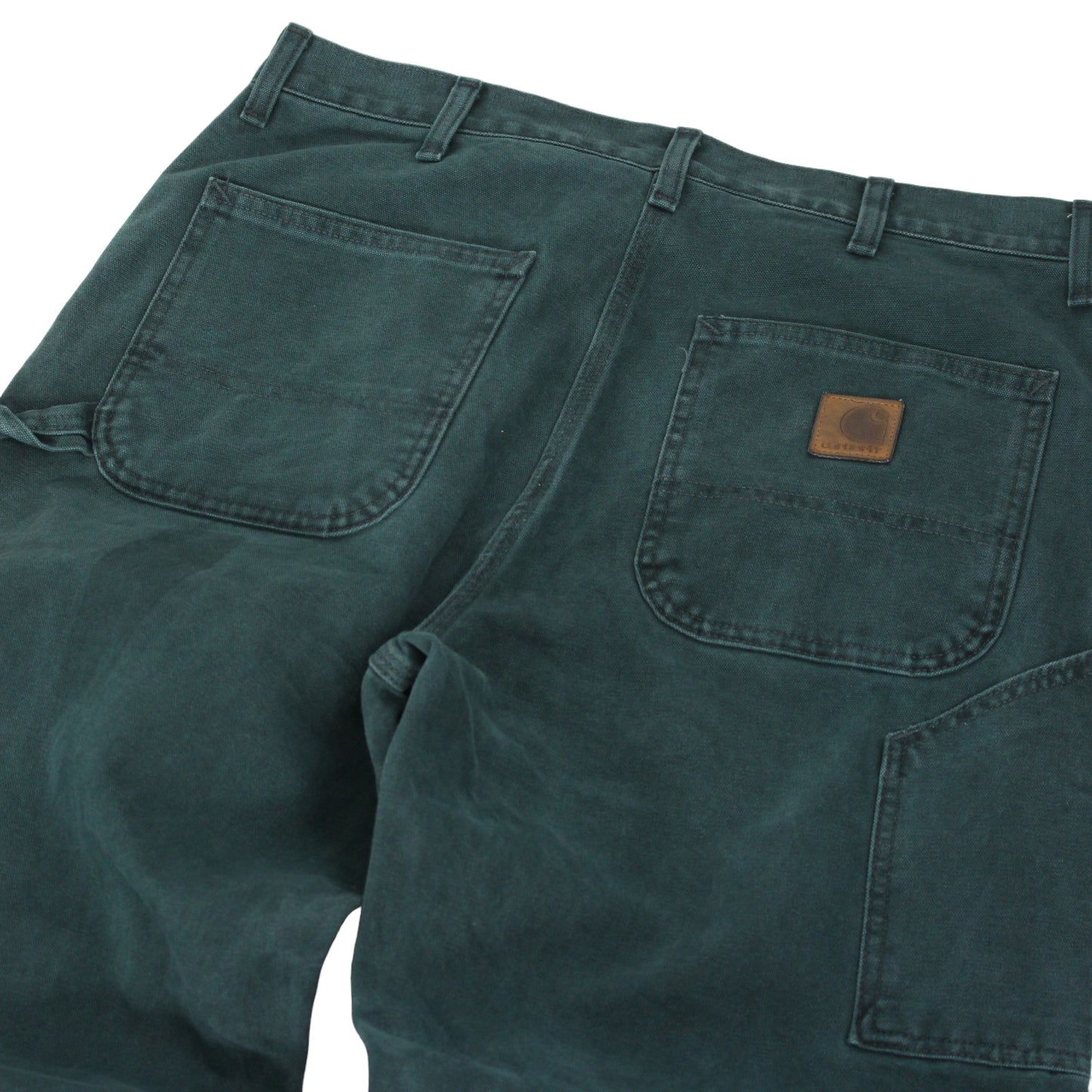 90s Carhart Green Relaxed Heavy Work Trousers (W36" X L34")