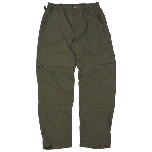 00s The North Face Green 2-in-1 Walking Trousers/Shorts (S)