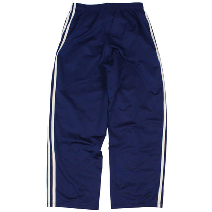 90s Adidas Navy Baggy Tracksuit Bottoms (M)