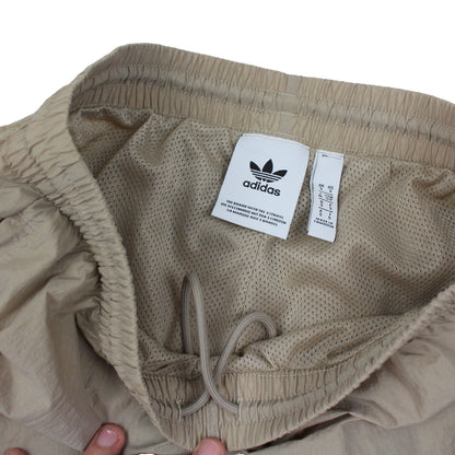 Adidas Beige Shell Tracksuit Bottoms (S)