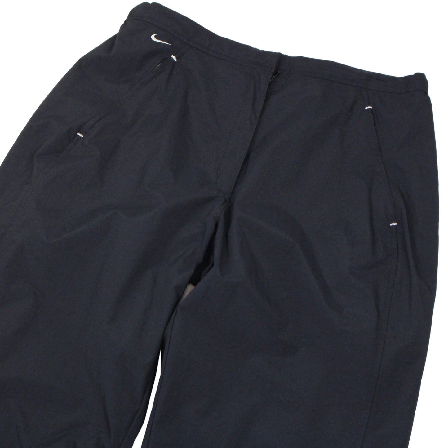 00s Nike Black Baggy Light Trousers/Tracksuit Bottoms (L)