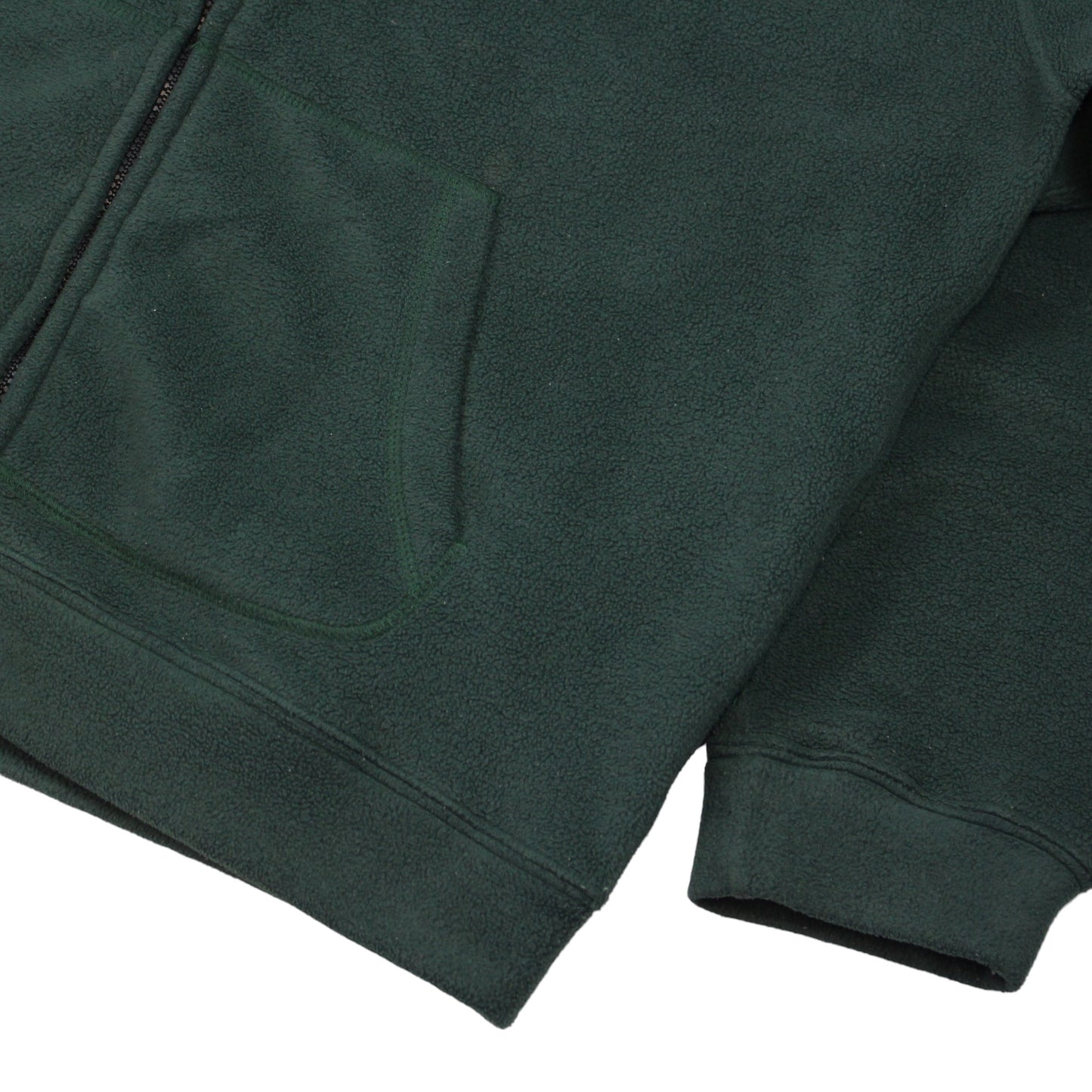 00s Polo Ralph Lauren Green Fleece Hoodie (XL)