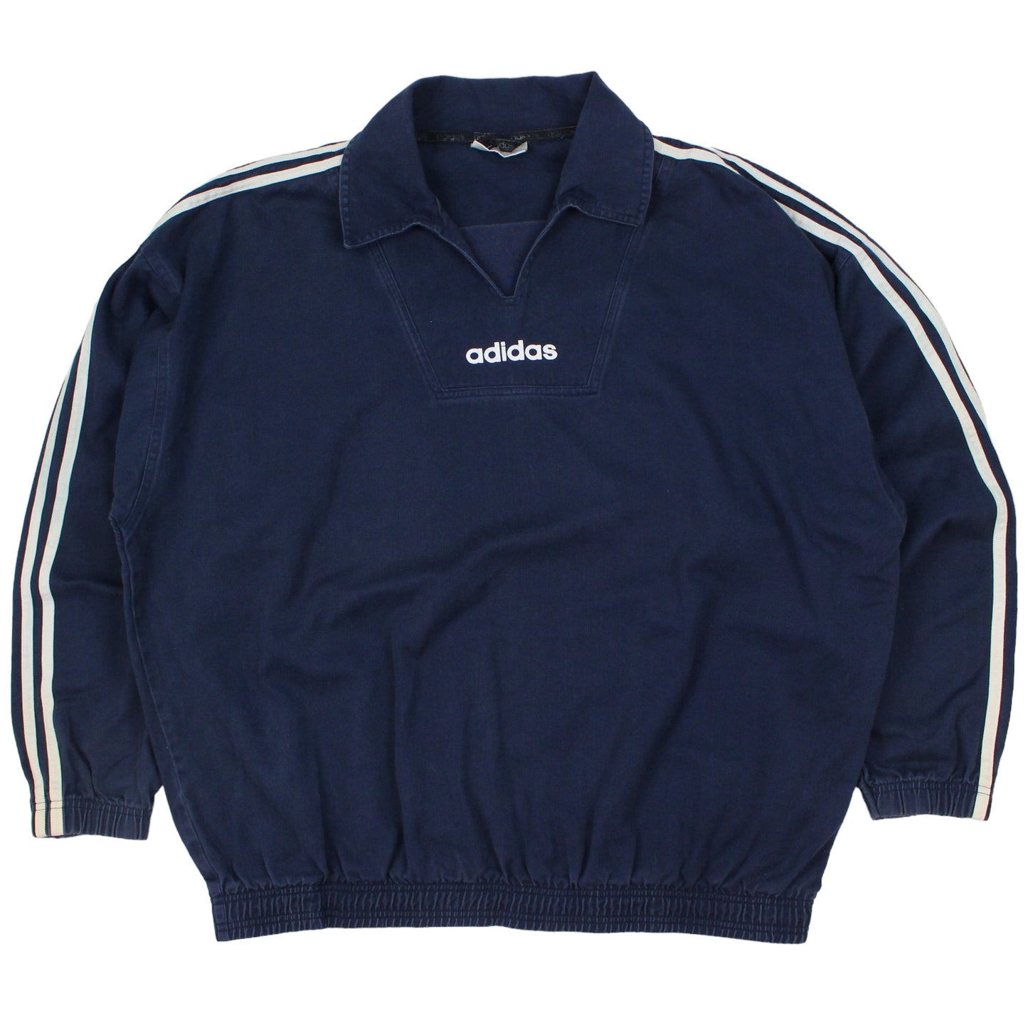 90s Adidas Navy Drill Top (XXL)