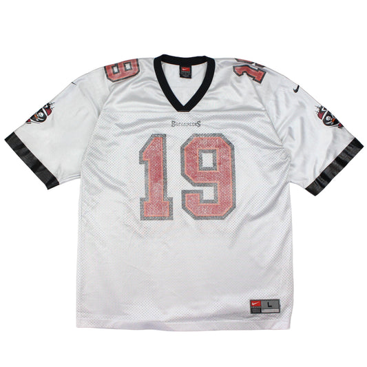 00s Tampa Bay Buccaneers Nike White #19 K.Johnson Jersey (L)