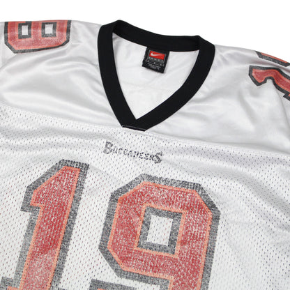 00s Tampa Bay Buccaneers Nike White #19 K.Johnson Jersey (L)