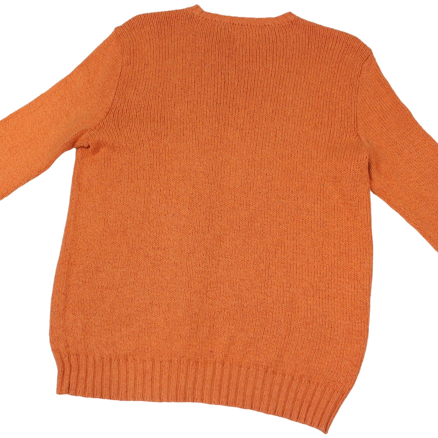 00s Polo Ralph Lauren Orange Knitted Jumper (M)