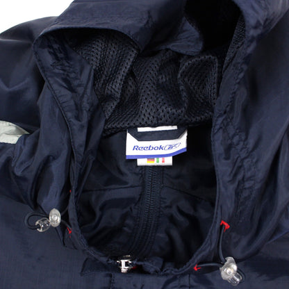 00s Reebok Navy Light Pullover Jacket (XXL)