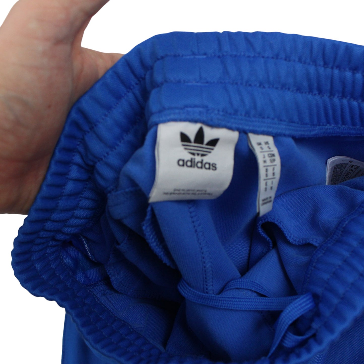 Adidas Blue Embroidered Tracksuit Bottoms (S)