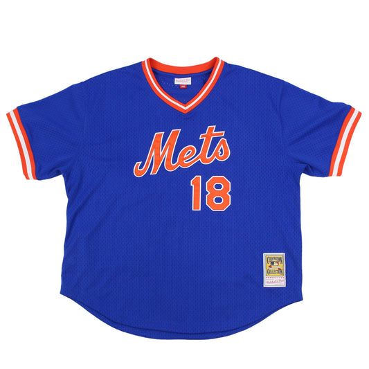 New York Mets Masjestic Blue #18 Jersey (XXL)