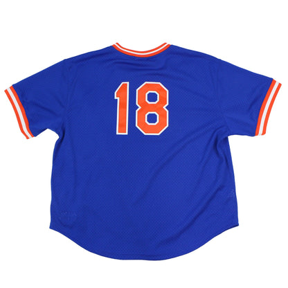 New York Mets Masjestic Blue #18 Jersey (XXL)