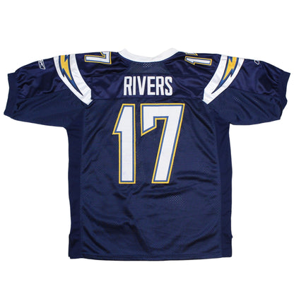 Los Angeles Chargers Reebok Navy #17rivers Jersey (XL)