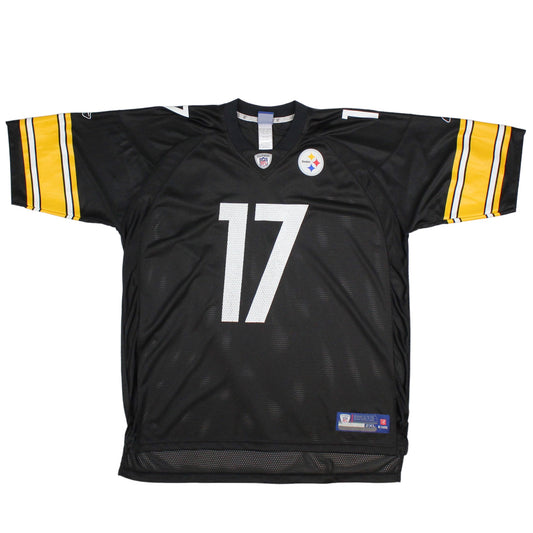 Pittsburgh Steelers Black Reebok #17 Wallace Jersey (XXL)