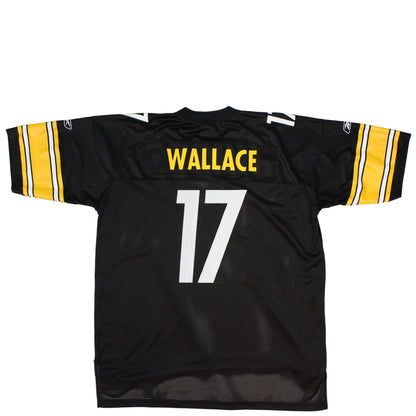 Pittsburgh Steelers Black Reebok #17 Wallace Jersey (XXL)