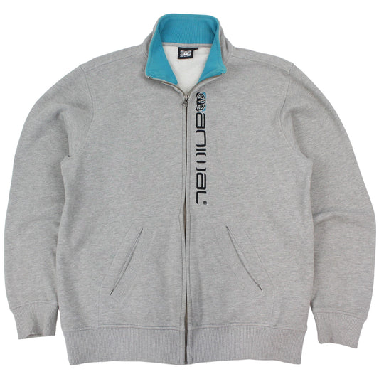 Animal Grey Embroidered Grey Full Zip Sweatshirt (L)