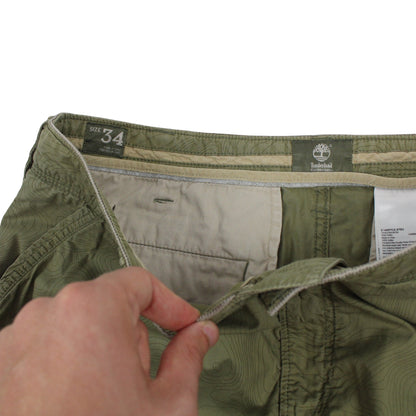 Timberland Green Cargo Shorts (W34")