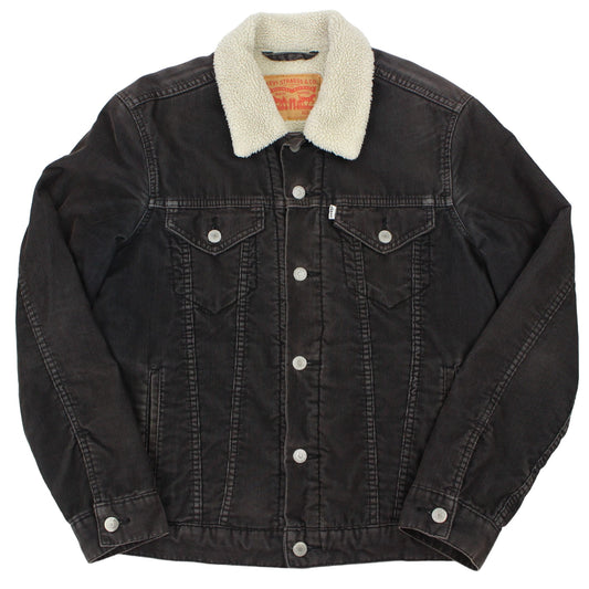 Levi's Brown Corduroy Sherpa Trucker Jacket (S)