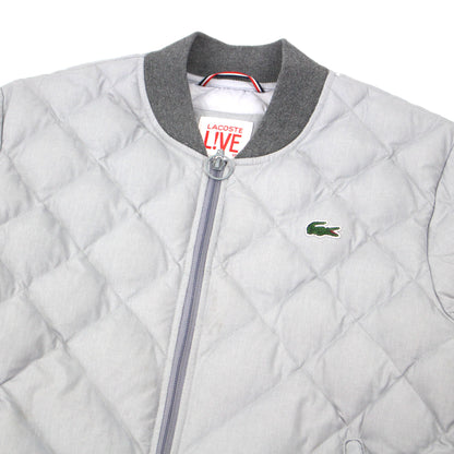 Lacoste Grey Padded Bomber Jacket (S)