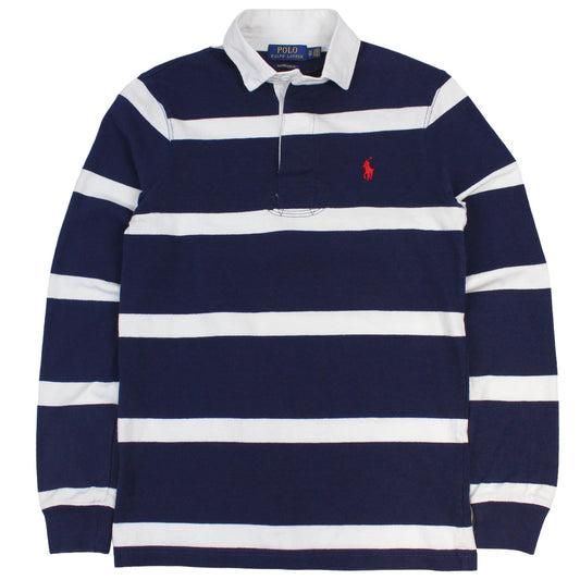 Polo Ralph Lauren Navy/White Rugby Shirt (XS)