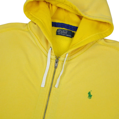 Polo Ralph Lauren Yellow Heavy Full Zip Hoodie (XL)