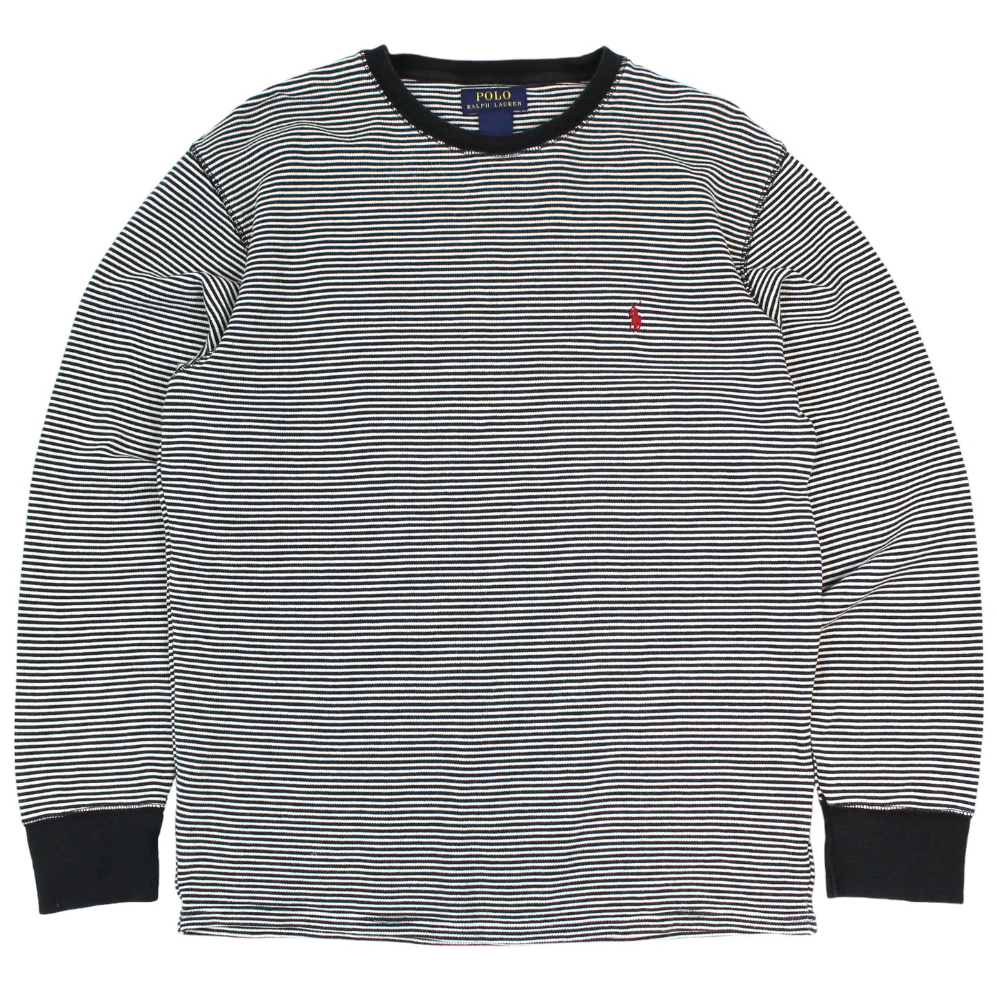 Polo Ralph Lauren Black/White Striped Thin Sweatshirt (M)