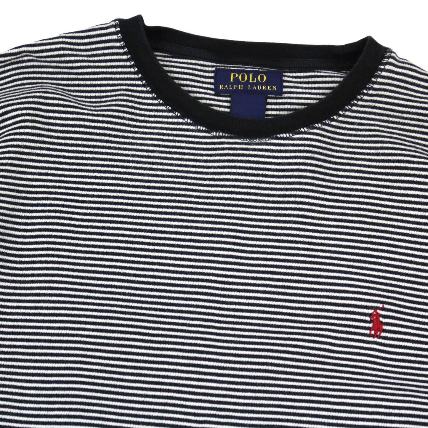 Polo Ralph Lauren Black/White Striped Thin Sweatshirt (M)