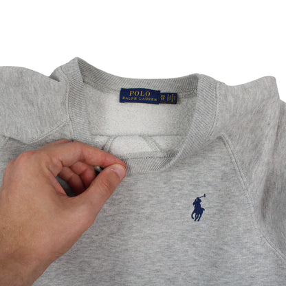 Polo Ralph Lauren Grey Embroidered Sweatshirt (Womens XS)