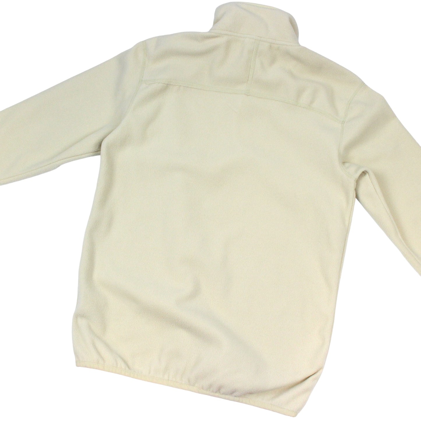 The North Face Cream Embroidered 1/4 Zip Fleece (XS)