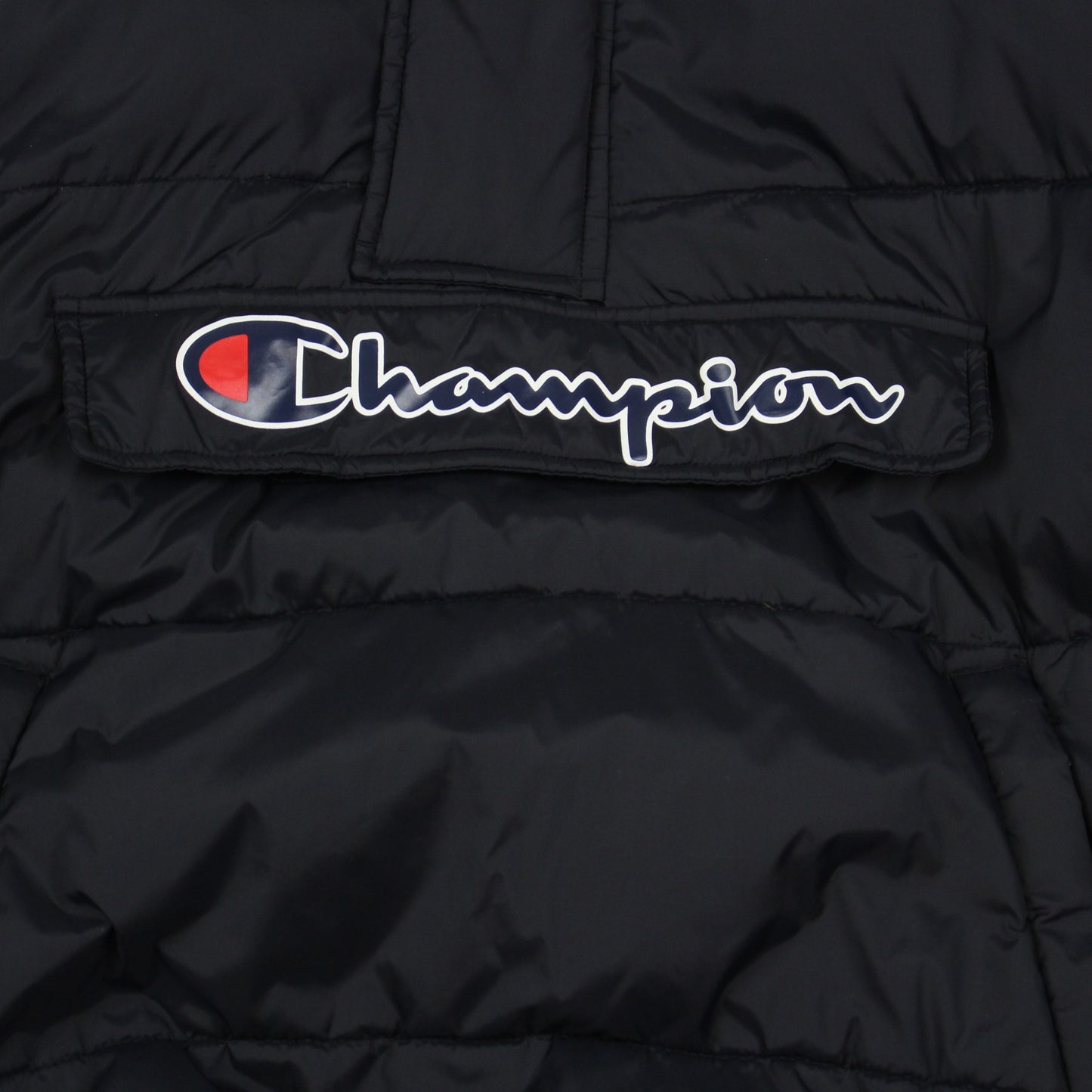 00s Champion Black Pullover Down/Puffer Jacket (M)