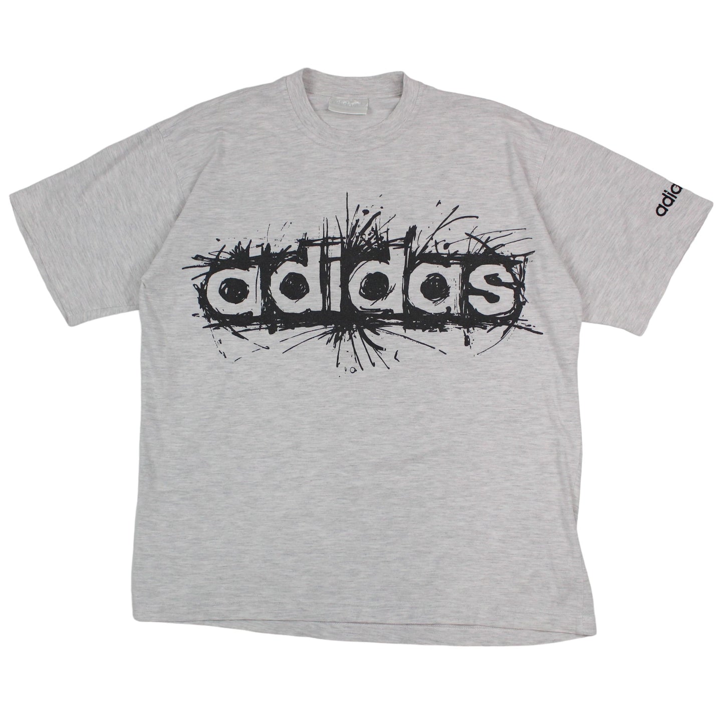 90s Adidas Grey T-Shirt (S)