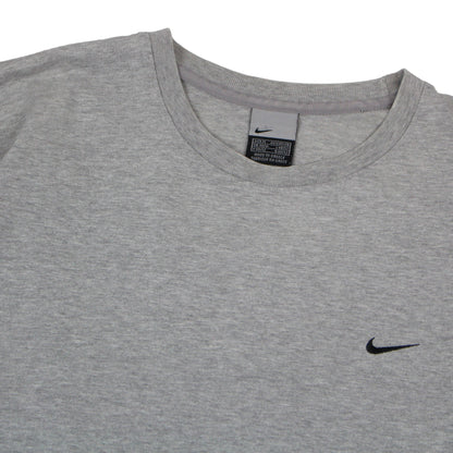 00s Nike Grey Embroidered T-Shirt (M)