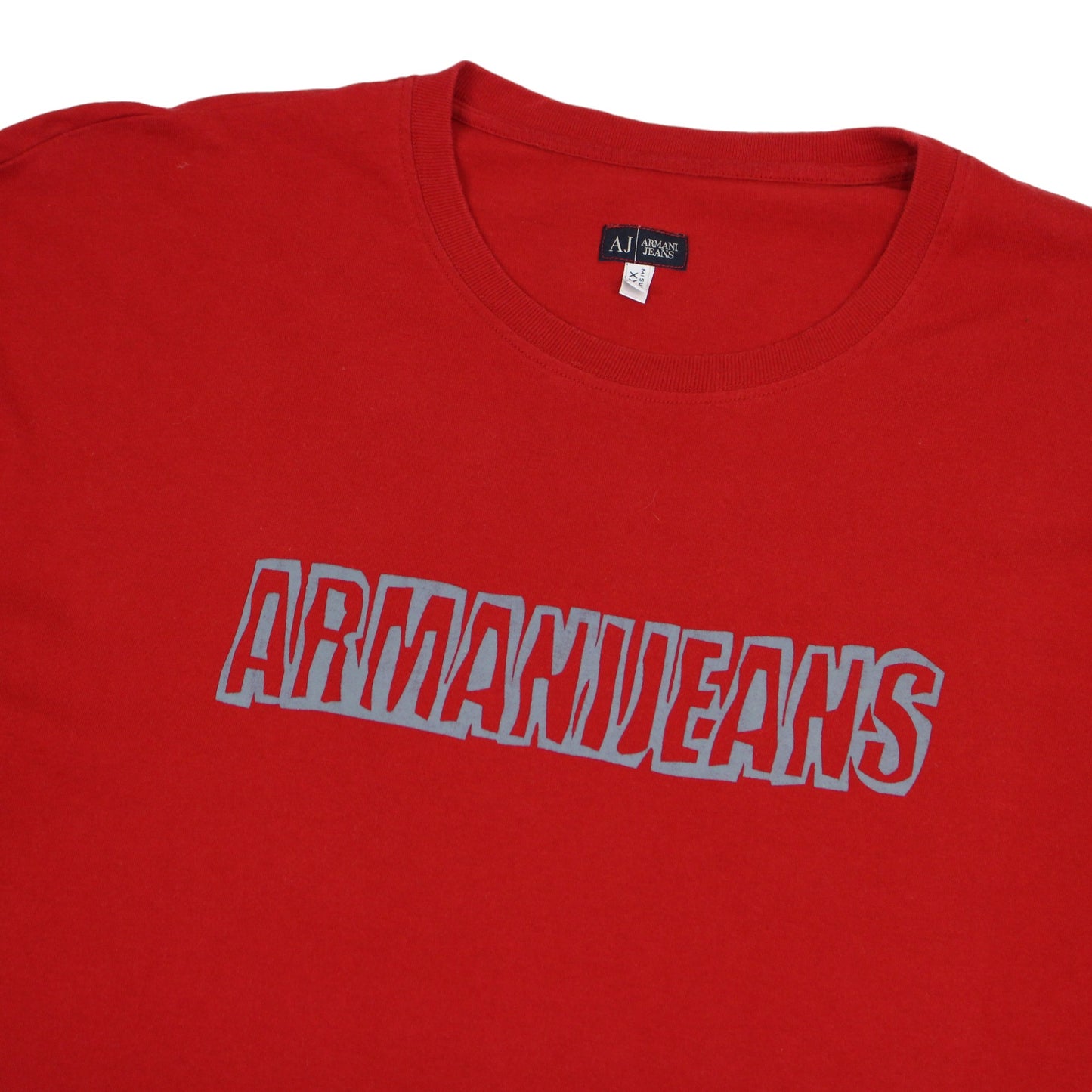 00s Armani Jeans Red T-Shirt (L)