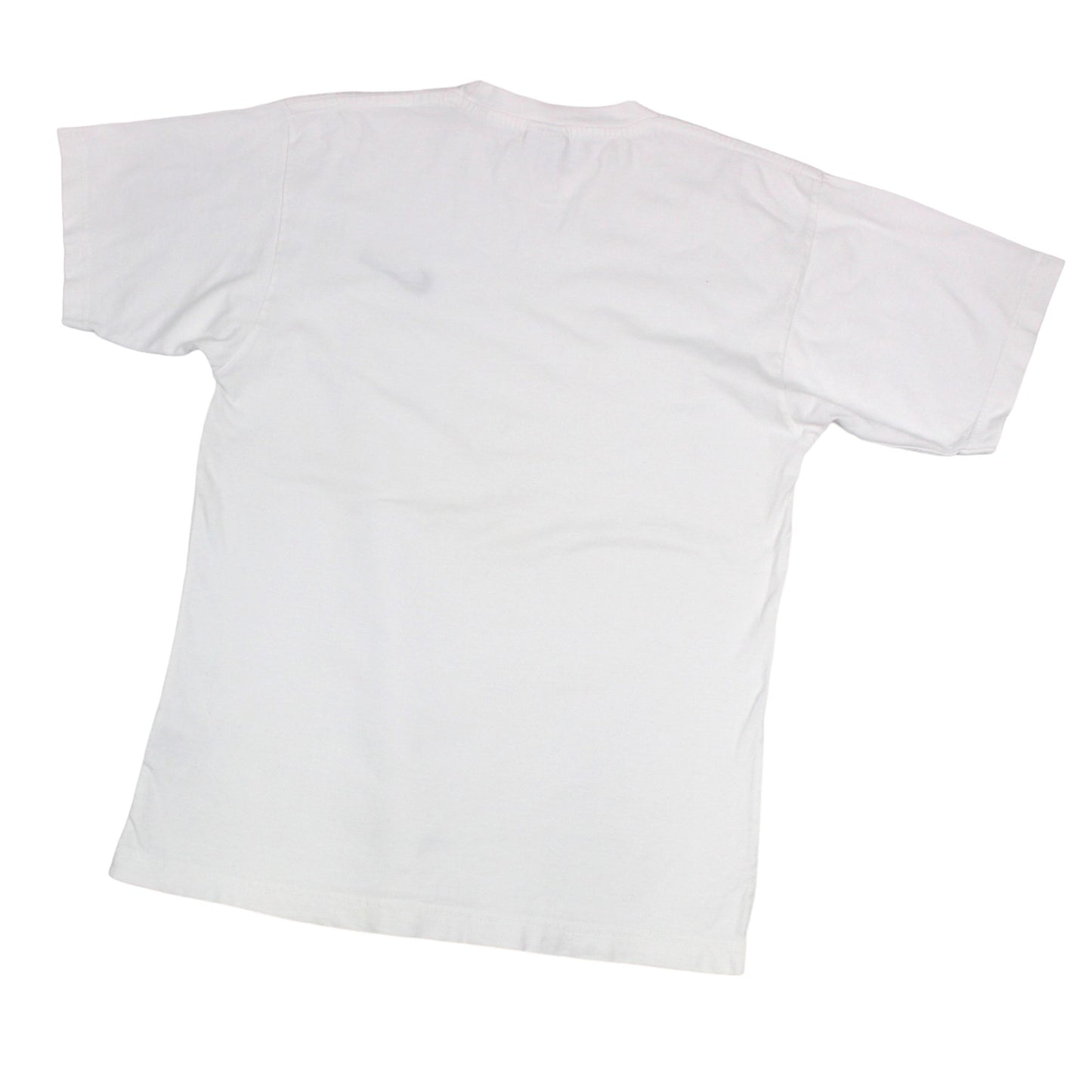 90s Nike White Embroidered T-Shirt (S)