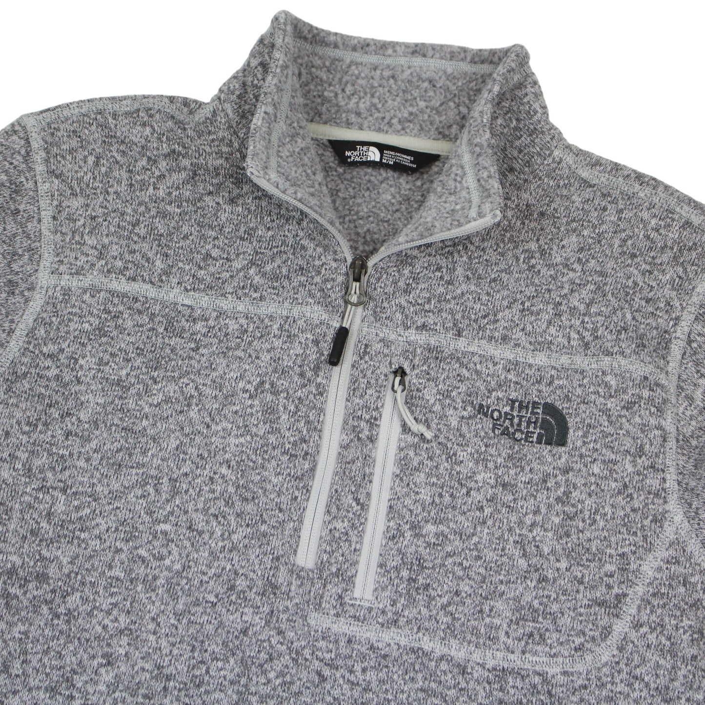 The North Face Grey 1/4 Zip Fleece (M)