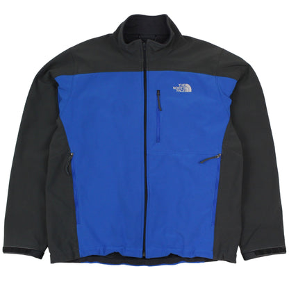 The North Face Grey/Blue Soft Shell Jacket (L)